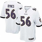 Nike Men & Women & Youth Ravens #56 Bynes White Team Color Game Jersey,baseball caps,new era cap wholesale,wholesale hats